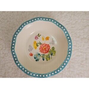 Pioneer‎ Woman Stoneware Blooming Bouquet MINI Pie Pan 4.75”